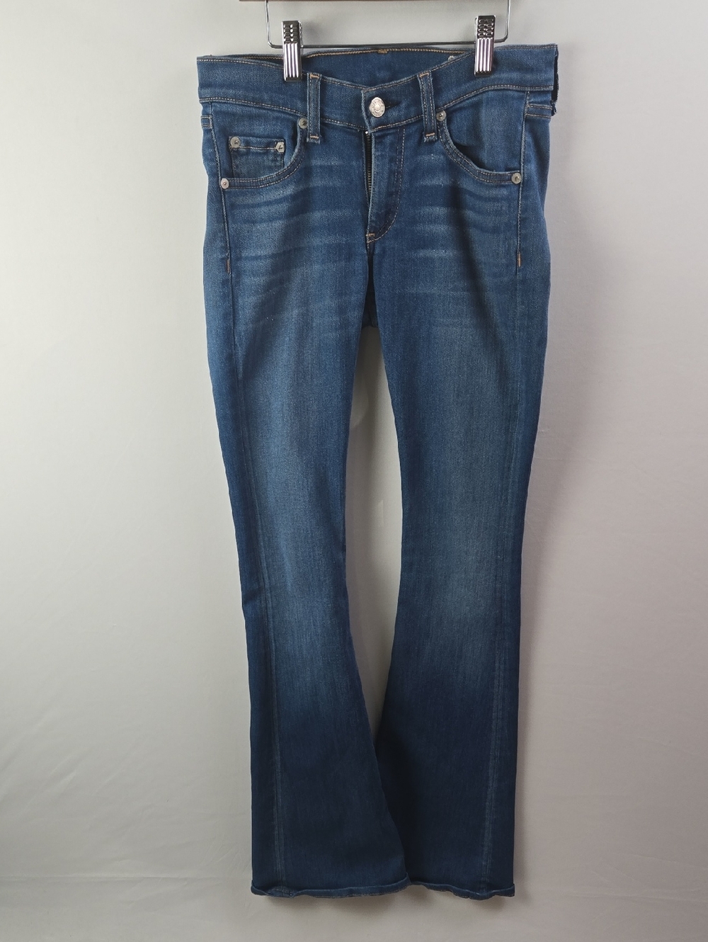 Rag & Bone Elephant Bell Bottom Flare Jeans Low Rise Size 24 Boho